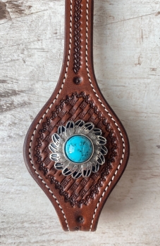 Turquoise Feather Concho in 3 Größen